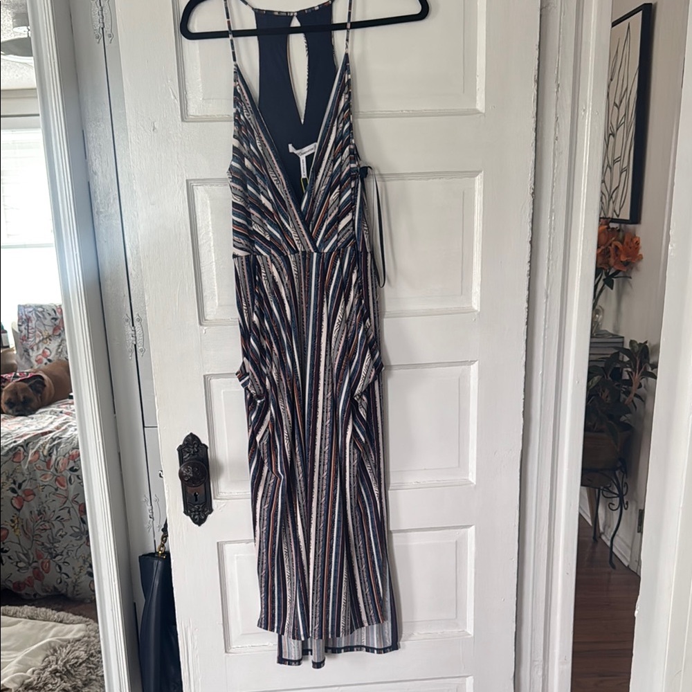 Striped Multicolor Maxi Dress